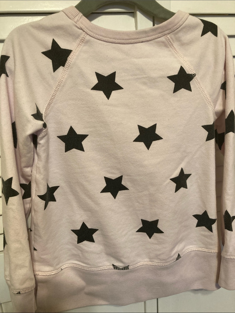 Primary Pink Tunic Sweatshirt with Black Star Print